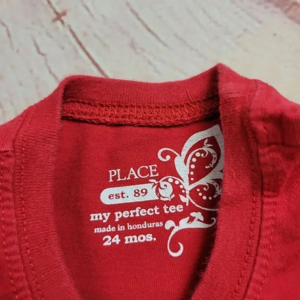 Santa Rocks Christmas shirt 24 mo